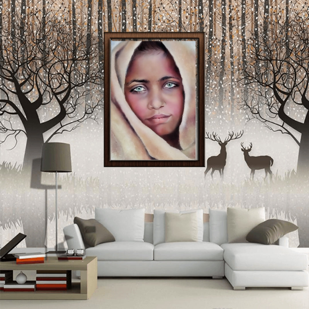 Girl with Green Eyes-Photorealism