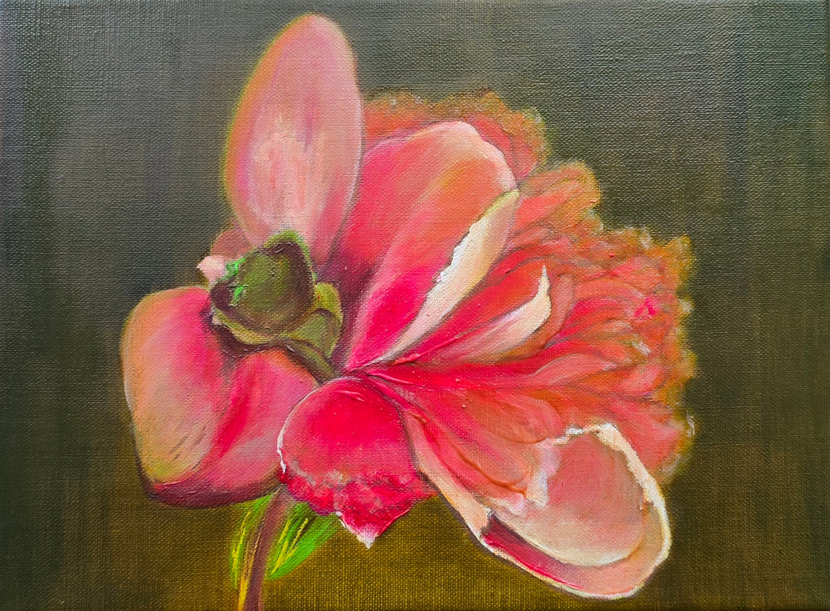 Pink Peony- Classical Realism