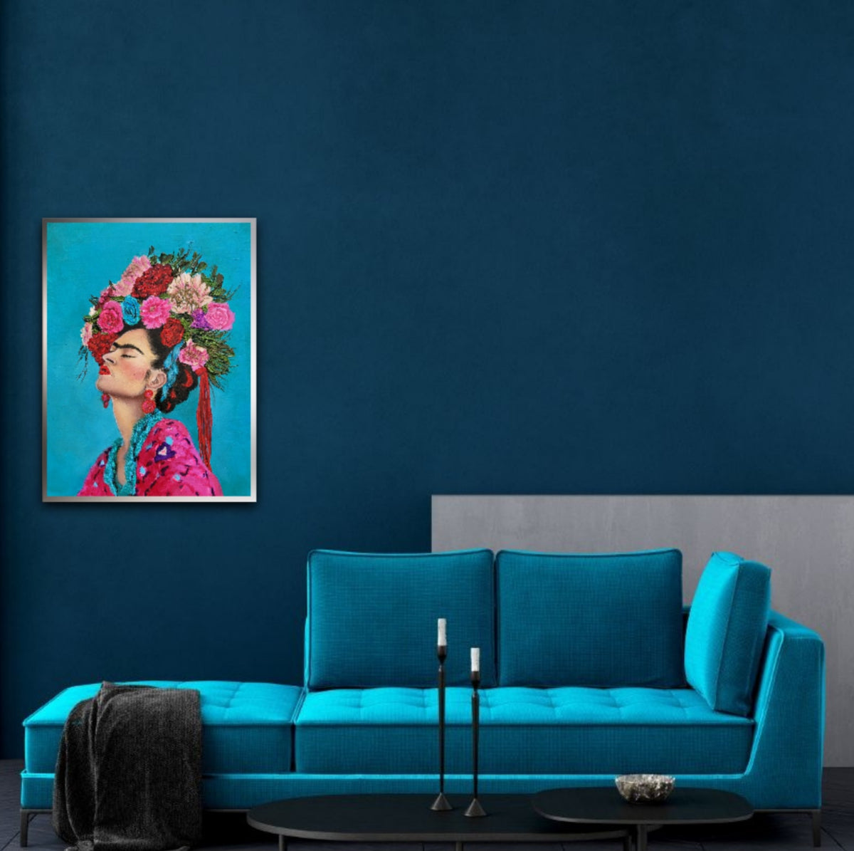Vibrant Frida- Abstract Realism