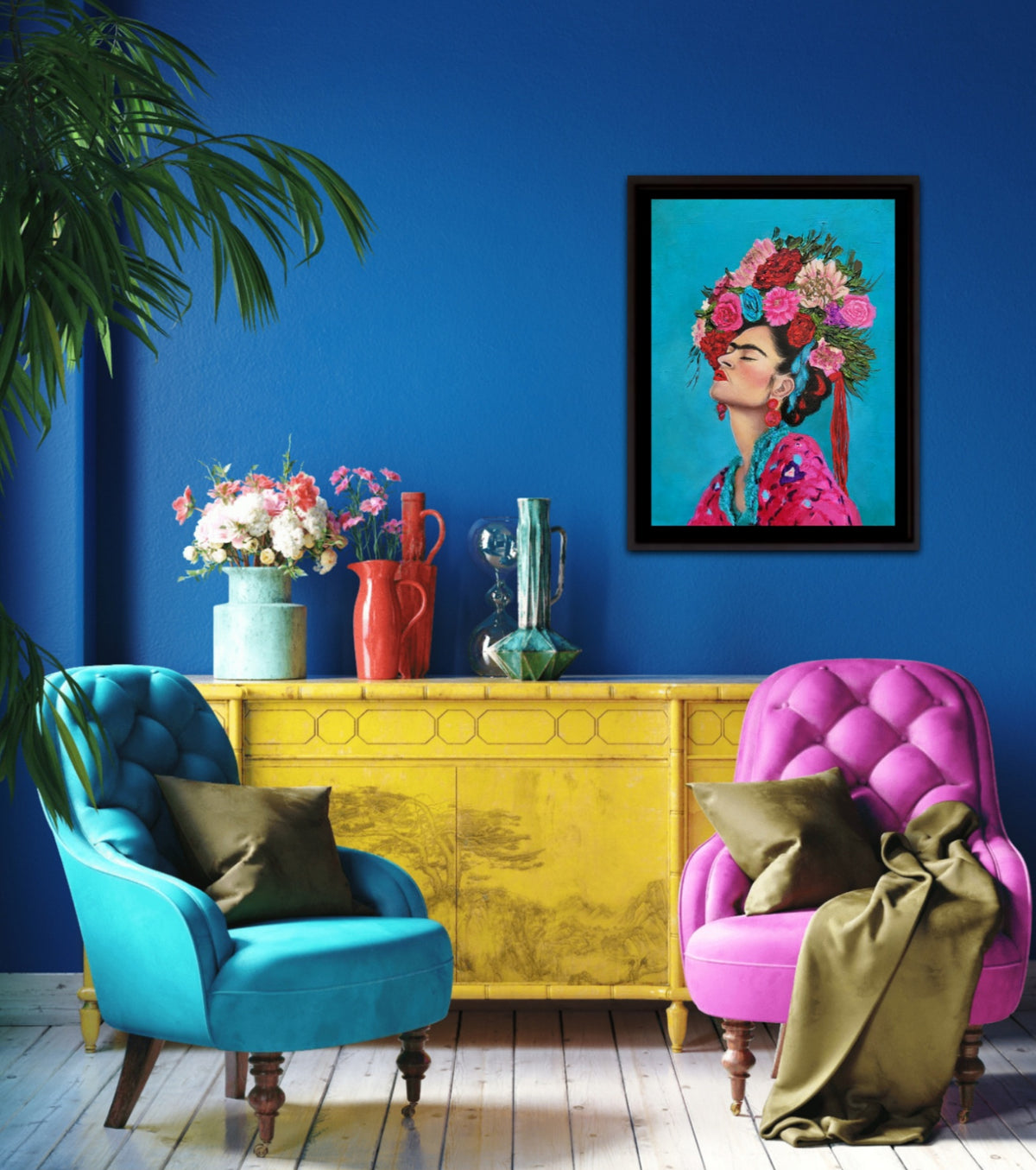 Vibrant Frida- Abstract Realism