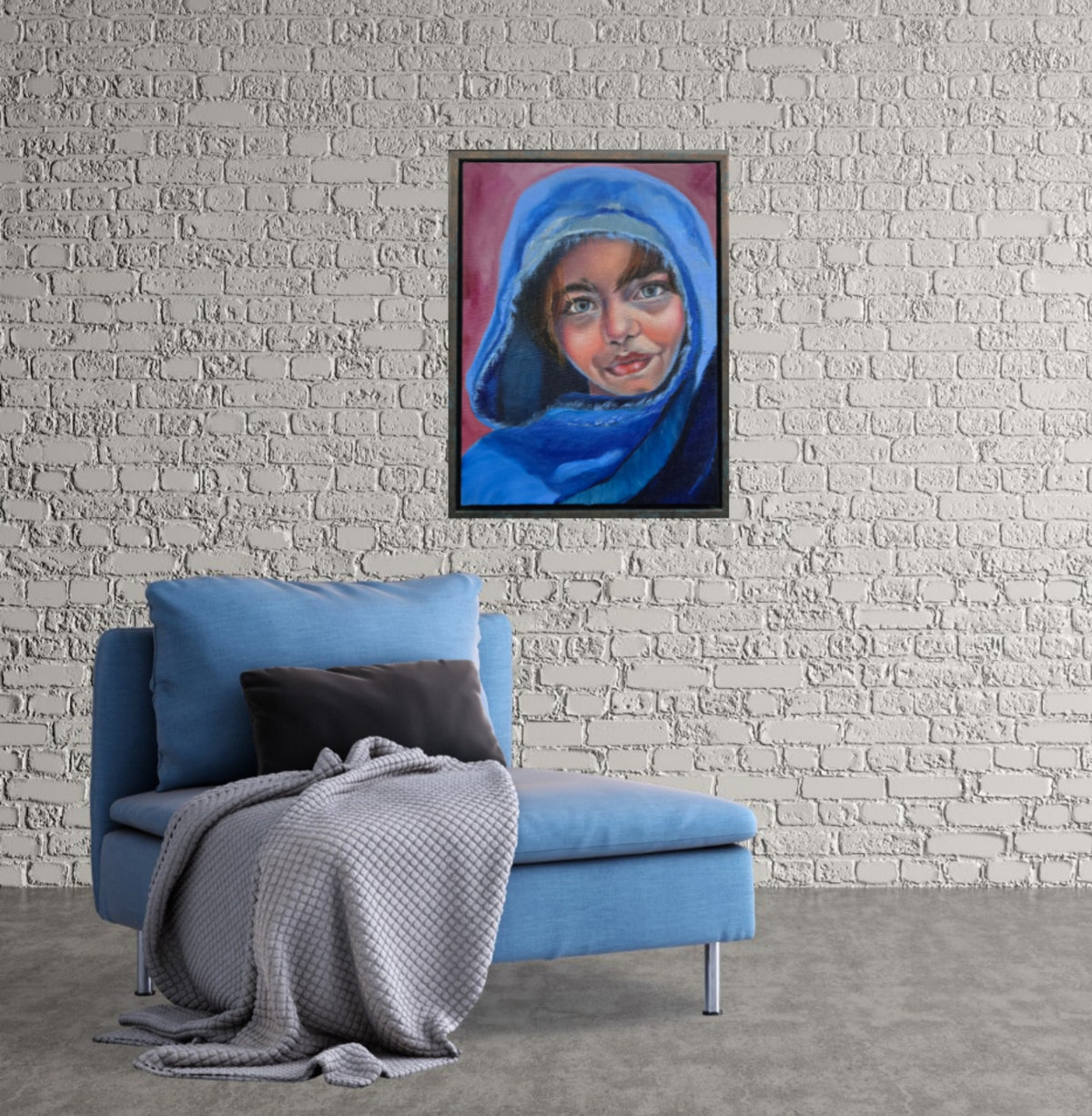 Afghan Refugee Child-Photorealism