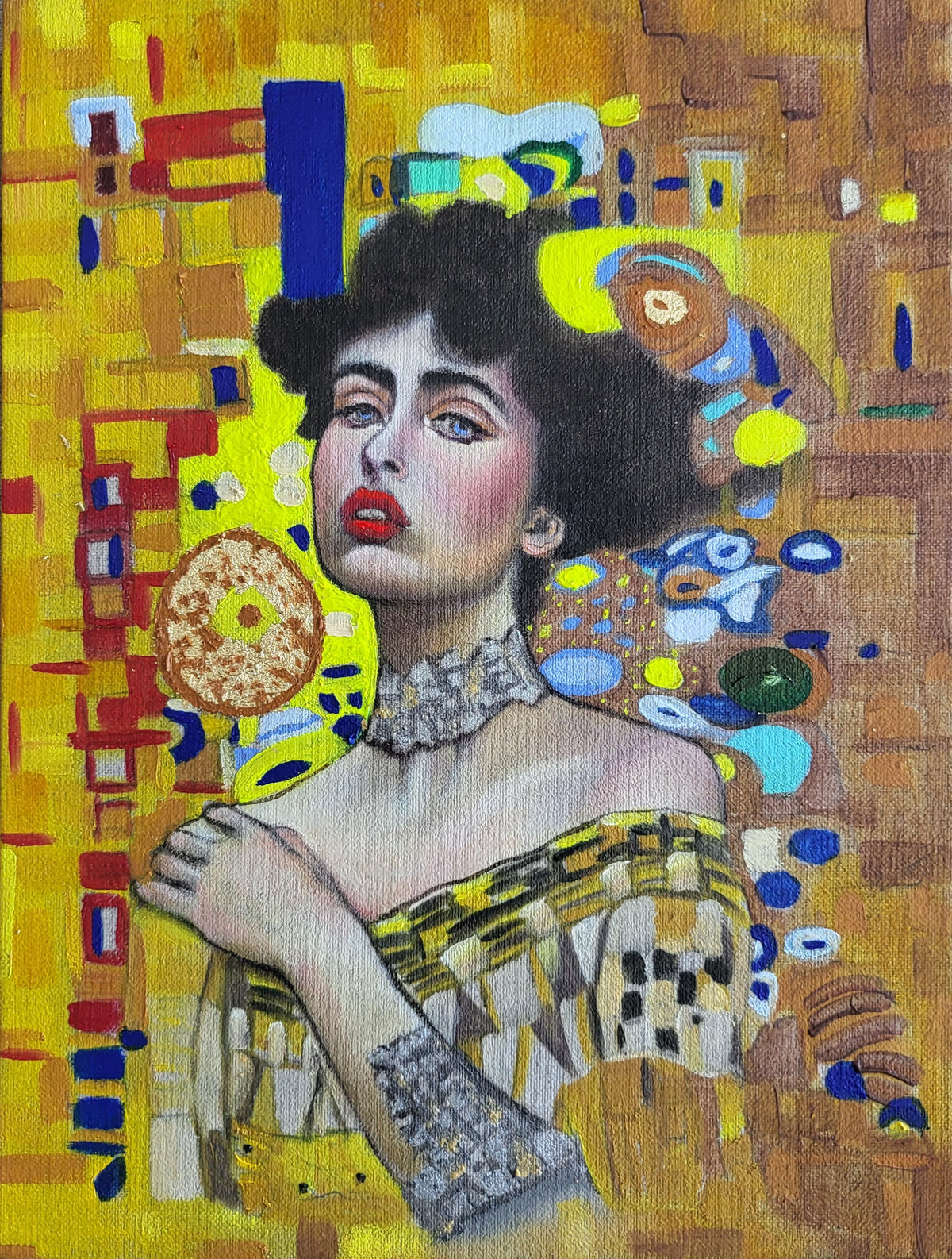 Flappers in Full Bloom, A Set of Two Paintings-Art Nouveau