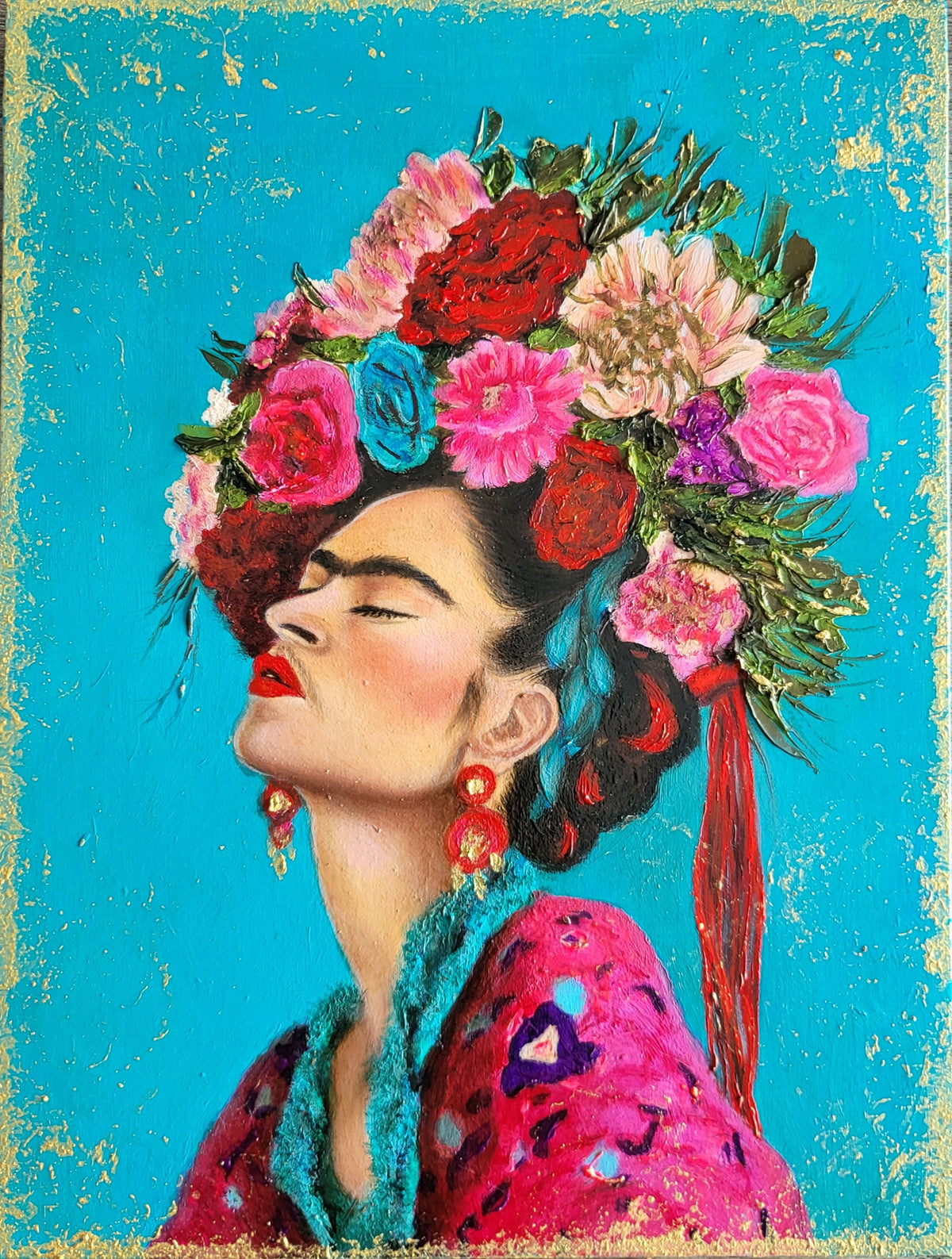 Vibrant Fridas-set of two paintings