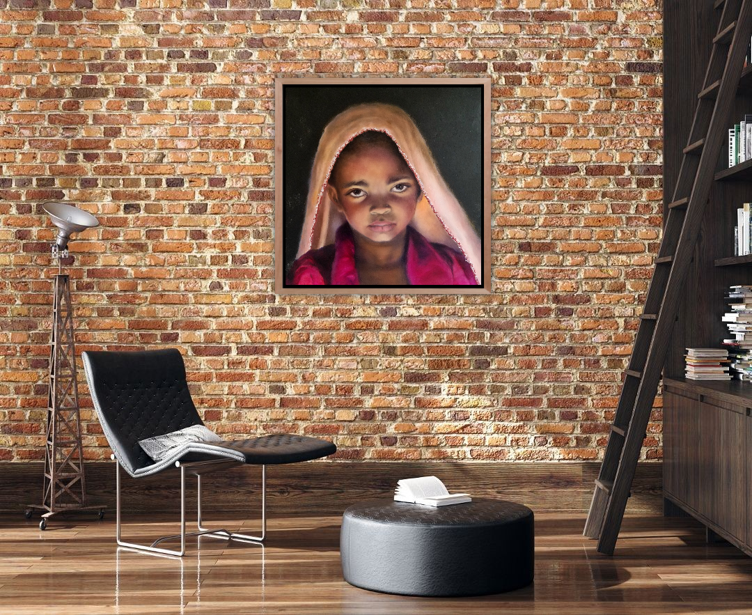 Girl with Pink Scarf