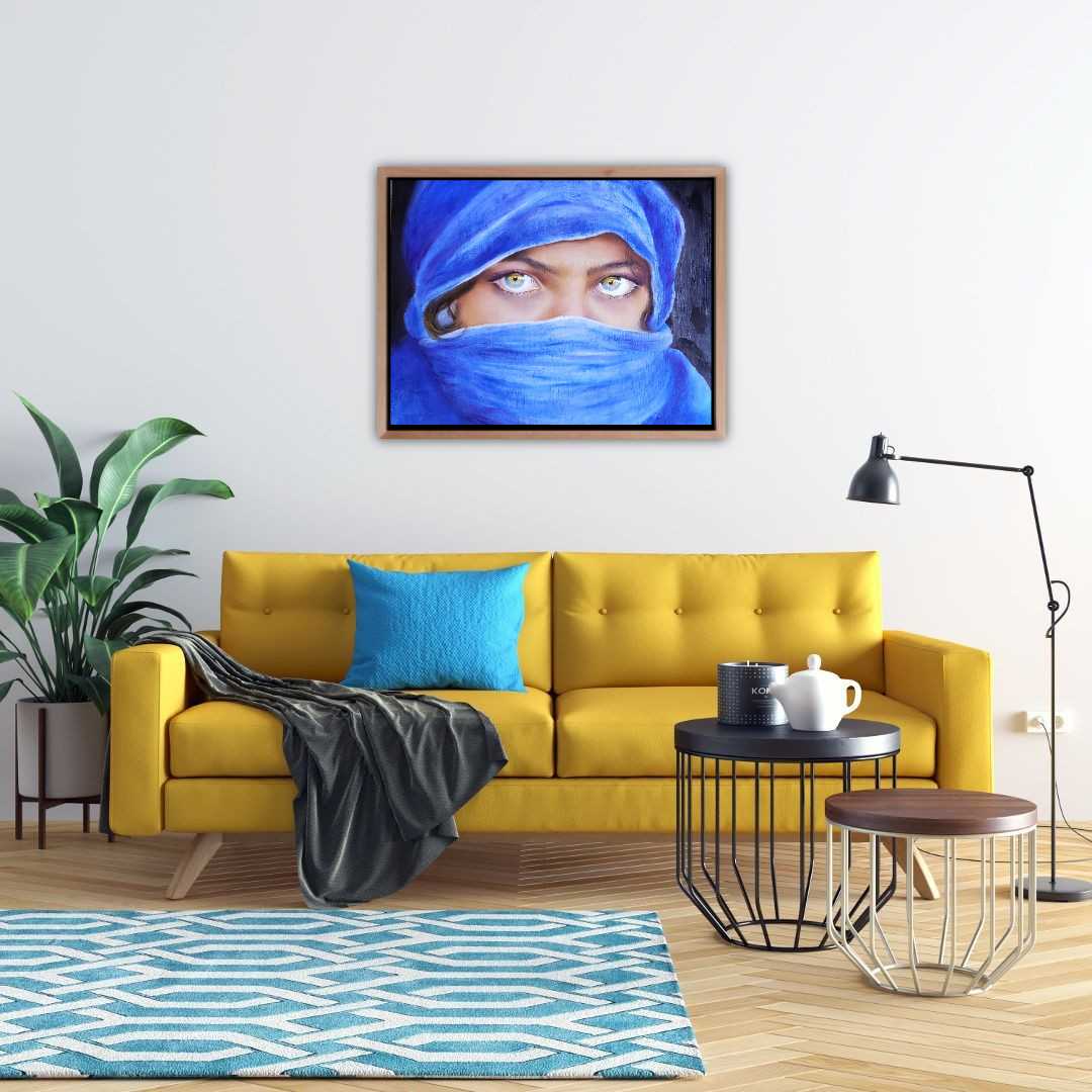 Girl in Blue Scarf