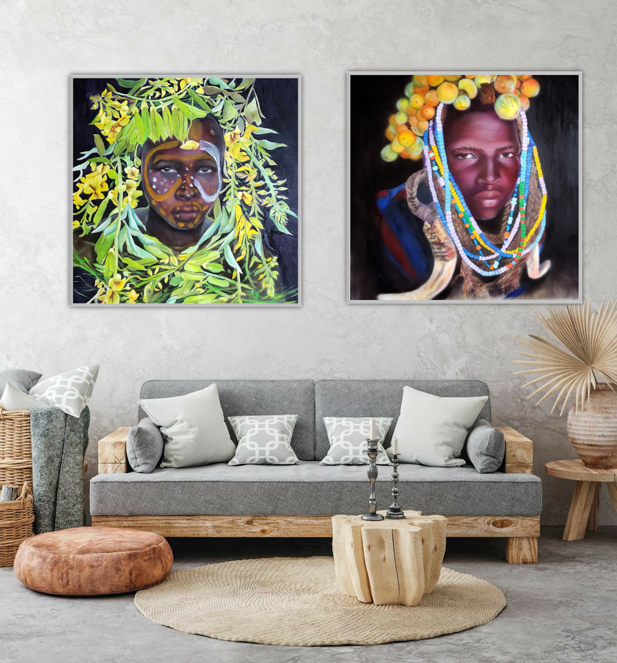 African Colors Green-Photorealism