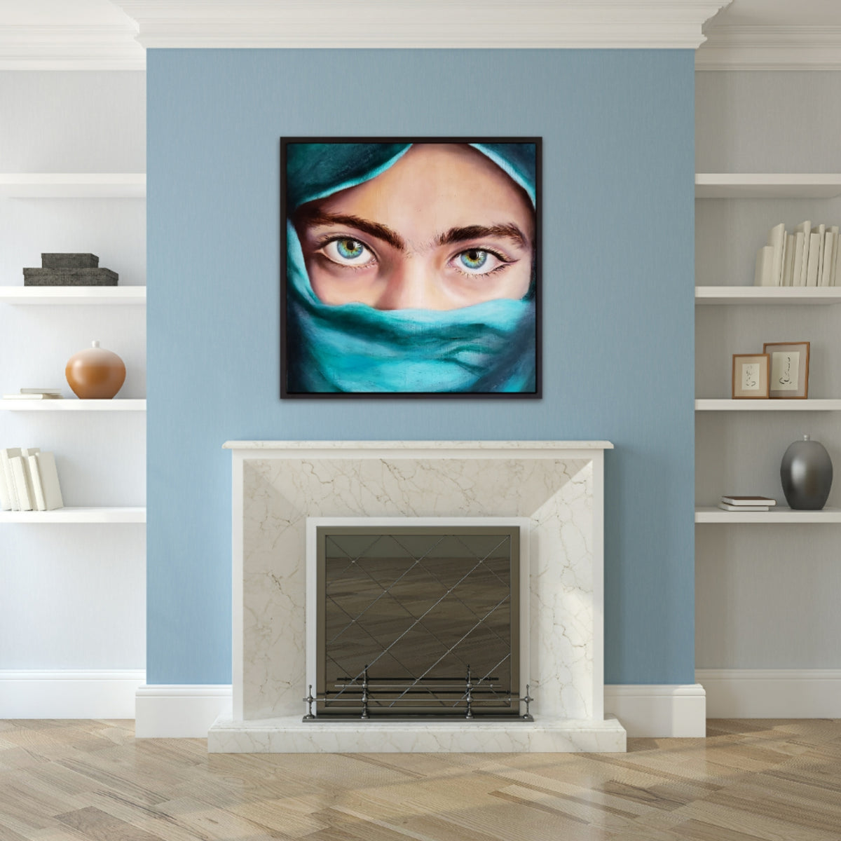 Turquoise Eyes-Hyperrealism