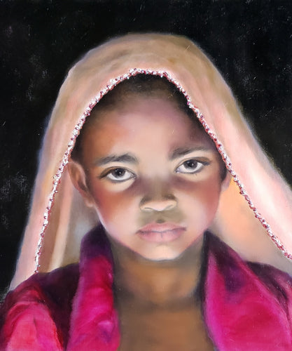 Girl with Pink Scarf