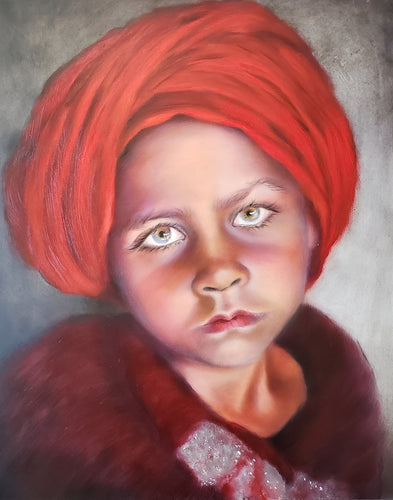Boy in Red Turban