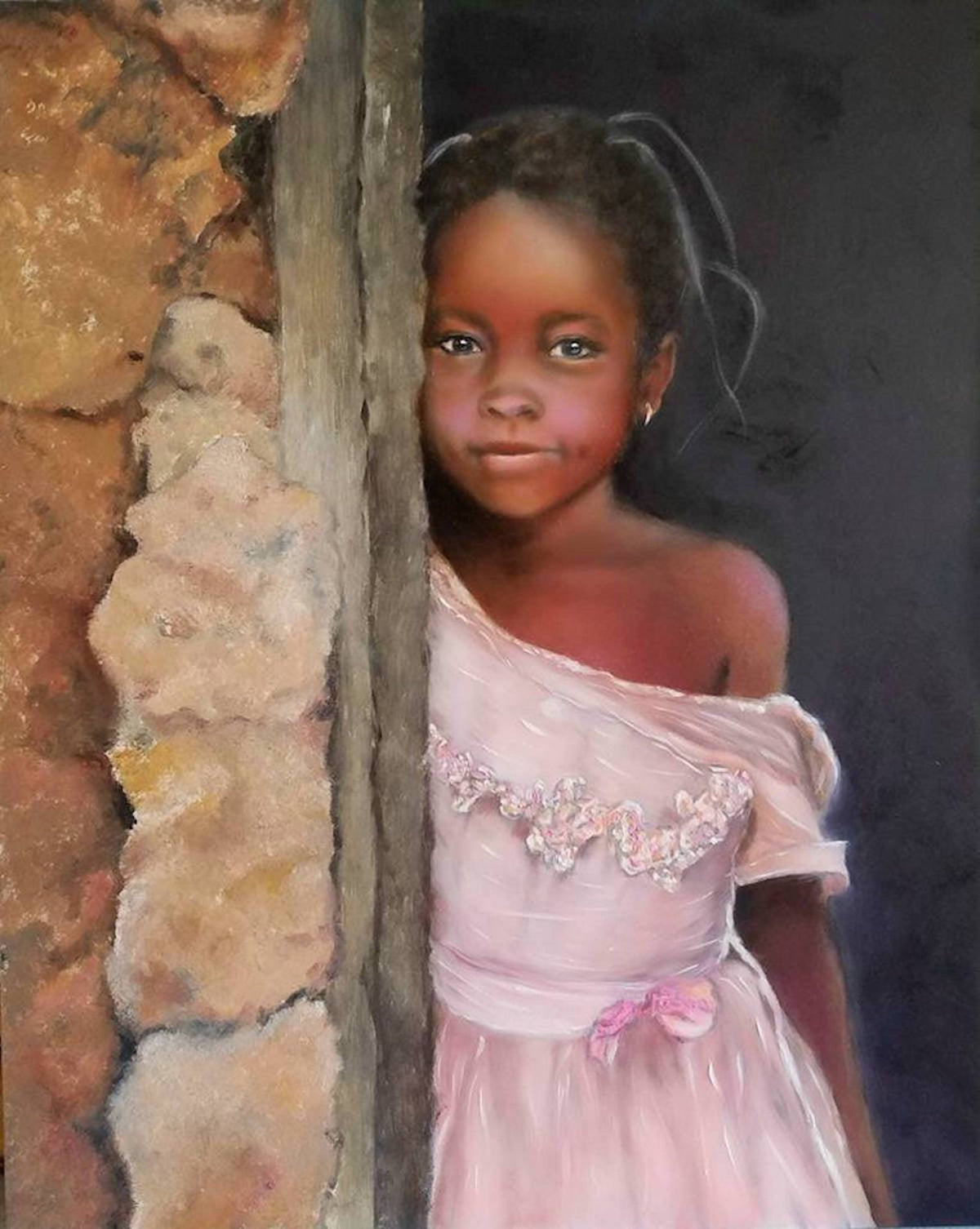 Girl in Pink Dress