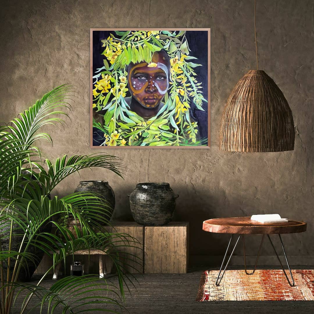 African Colors Green-Photorealism