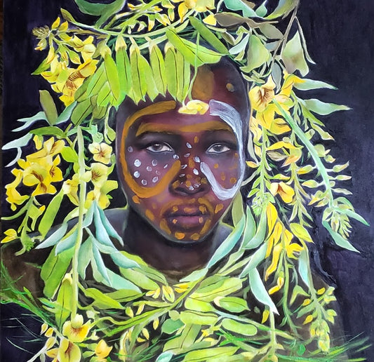African Colors Green-Photorealism